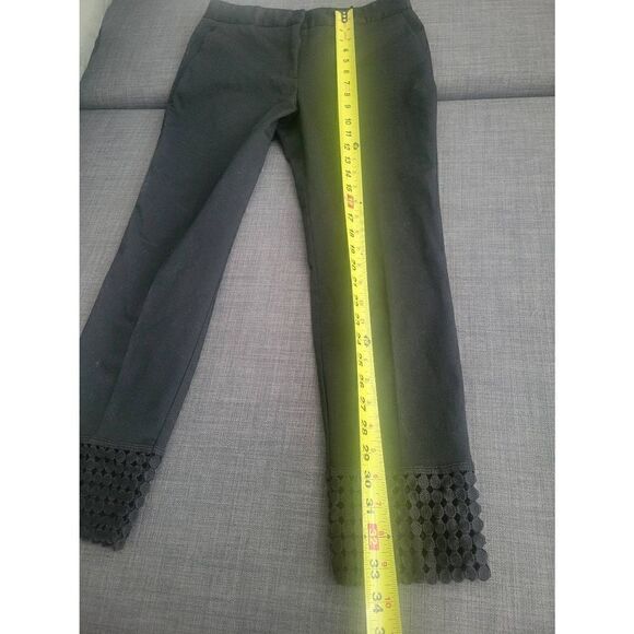 Zara Dress Ankle Pants Crochet Black Slacks Size Small - Picture 3 of 9